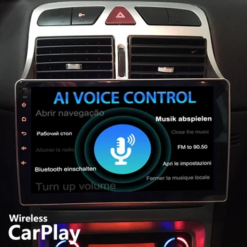 Android 11 de IA Voz de la Radio del Coche 8+128GB GPS Para Peugeot 307 SW 2002 - 2013 de Vídeo Multimedia CarPlay de Navegación Estéreo Reproductor de 2Din