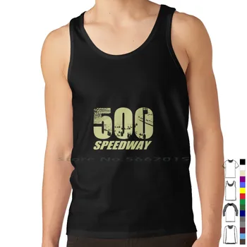 Indy 500-500 Millas De Indianápolis Tank Top De Algodón Puro Chaleco Indy 500 500 Millas De Indianápolis, Las 500 Millas De Indianapolis Indy Cars