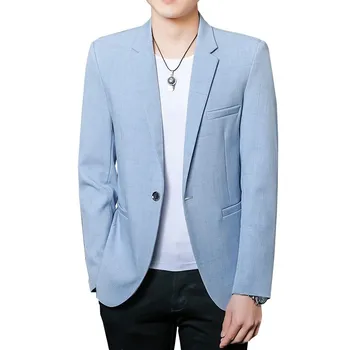 2023 Nueva Casual moda juvenil delgado traje de los hombres de traje sastre versión coreana de plancton guapo de primavera y otoño, pequeño traje superior