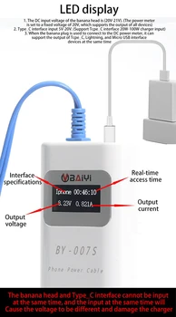 POR 007S de carga Rápida Inteligente de Carga de Detectar por Cable, Tipo C Relámpago, Micro USB, Tres de Interfaz de Dispositivo