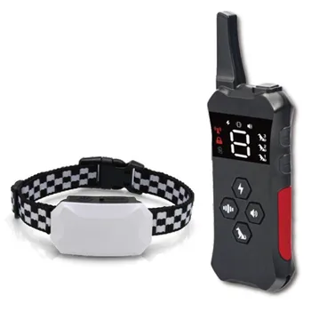 Digital de Formación de Perro Collar Impermeable Recargable Control Remoto Mascota Con Pantalla LCD de Choque de la Vibración del Sonido de la Corteza Dejar de Collar